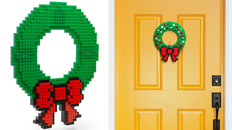 Illustration for article titled You Can Redecorate This Lego-Friendly Wreath As Often As You Like